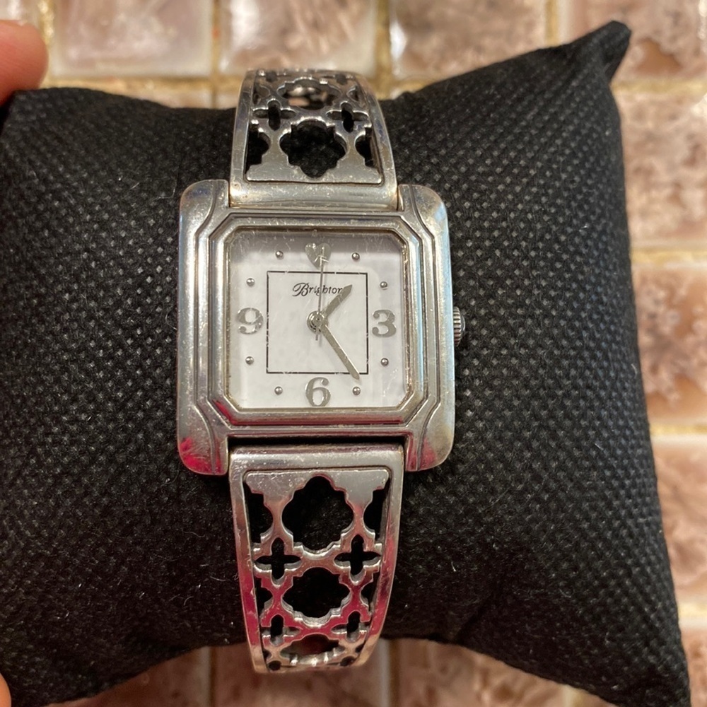BRIGHTON Salamanca silver arabesque and link watch